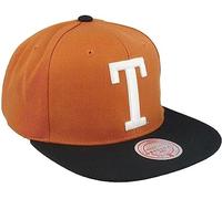 Mitchell & Ness Texas Longhorns Team 2 Tone Vintage T Logo Snapback Regolabile Cappello Cap - Arancio Bruciato, Bruciato Arancione, taglia unica, Arancia bruciata, taglia unica