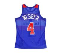 Mitchell & Ness, ,Tops ,Uomo ,Blu ,L Vintage NBA Swingman Jersey Chris Webber
