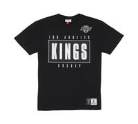 Mitchell & Ness, ,Tops ,Uomo ,Nero ,M Magliette con logo Los Angeles Kings