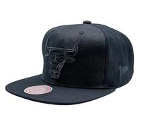 Mitchell & Ness Uomo Cappellini/Snapback cap Black on Black SB Chicago Bulls Nero Regolabile