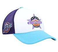 Mitchell & Ness Utah Jazz Party Time All Star 1993 Trucker Mesh Snapback Regolabile Cappello Cap - Colori della squadra, Bianco, Taglia Unica, White-417, Taglia Unica, bianco-417, Taglia Unica