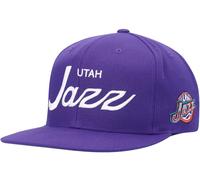 Mitchell & Ness Utah Jazz Vintage Script Viola Hwc Snapback Cap Cappello