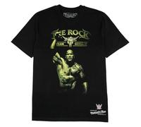 Mitchell & Ness WWE Legends Wrestlemania - Maglietta The Rock Dwayne Johnson, Nero , L