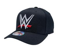 Mitchell & Ness WWE Pro Crown/Classic Red Snapback Basecap, nero, taglia unica, regolabile, uomini, donne, bambini, unisex, primavera, estate, autunno, inverno, Logo WWE - Classic Red, Taglia unica