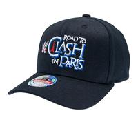 Mitchell & Ness WWE Pro Crown/Classic Red Snapback Basecap, nero, taglia unica, regolabile, uomini, donne, bambini, unisex, primavera, estate, autunno, inverno, WWE Clash In Paris - Scarpe da
