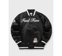 Mitchell & Ness X BSTN x NFL FEED FAM Satin Jacket men Bomber Jackets|College Jackets black in taglia:M