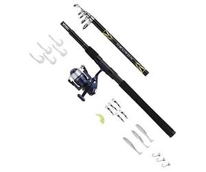 Mitchell Neuron Saltwater Spin Combo, Set Canna e Mulinello adatto per Spinning costiero, Pesca con artificiali, Ottimo per spigola, Merluzzo, Pollack, Include Attrezzatura, Pronto per Pescare