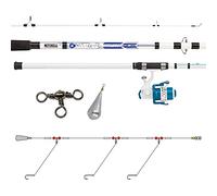 Mitchell Neuron - Set di canne da pesca e mulinelli telescopici Buscle con attrezzatura da pesca per la pesca nel Mediterraneo su orata, orata, orata e spigola.