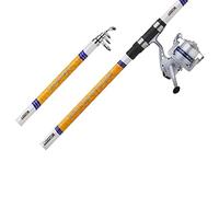 Mitchell Neuron Surf Combo Set, Spinning Unisex, Bianco/Argento/Arancione, 3.9m | 80-150g