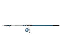 Mitchell Neuron SW II Tele Surf Rod & Reel Combo | Set da pesca telescopico per acqua salata | Mulinello con 1+1 cuscinetti | Corpo in grafite | Pre-avvolto | 6000 | 3,90 m | 80-150 g