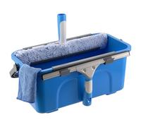 Mitclear Kit Professionale per la Pulizia dei Vetri, 7 Pezzi - Secchio da 12L, Tergivetro in Silicone, Lavavetri in Microfibra, Panno, Strumenti Pulizia di Vetri, Finestre, Auto