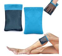 Mitdir 2 pezzi di rimozione della sabbia per la spiaggia, spazzola portatile per rimuovere la sabbia, sabbia di velluto per vacanze in spiaggia, vacanze, campeggio, accessori per il corpo (senza