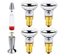 Mitening 4-Pezzi Lava Lampadina E14 30W R39 SES Lampadina a Incandescenza, Luce Calda 2700K, 340LM, AC 230V, Lampadina Filamento R39 Attacco Piccolo per Lavalamp, Lampade a Lava, Lampada Vulcano