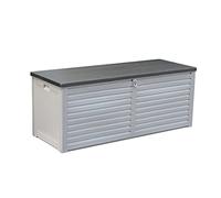 Mitepek Baule in acciaio e polipropilene da interno esterno, porta oggetti 143,5x53,4x56,8cm Fredi