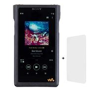 MITER CASE - Custodia per Sony NW-WM1AM2 / NW-WM1ZM2 Walkman, realizzata a mano, Italia in pelle sintetica PU, 1 pezzo di protezione per lo schermo include, per WM1AM2