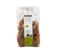 MITERRA Mini Fette Biscottate d’Orzo Integrali 2x400g - Snack Croccante Greco con Lievito Madre e Olio Extravergine d’Oliva, Fonte di Fibre e Perfette per la Dieta Mediterranea