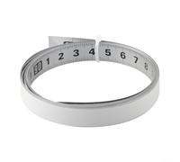 MiteTrack - Metro a nastro in acciaio INOX con supporto resistente, per applicazioni in legno, metallo e plastica, 15 m (2 medie)