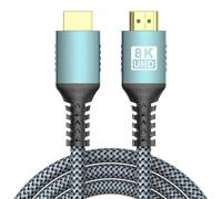 Mitheuum 2.1 48Gbps VRR HDR10 Vision Compatibile 8K60Hz | La lunghezza di 2 m si adatta alle scrivanie, con conduttori in rame-alluminio e un connettore antiscivolo aderente per