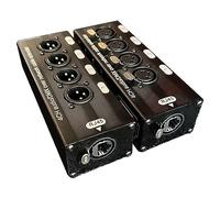 Mitheuum Extender audio su Ethernet XLR a 4 canali per studio e chiesa | Trasmissione digitale/analogica bilanciata su rete schermata, offrendo audio e dati puliti rumore residuo.