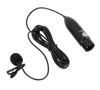 Mitheuum Microfono Lavalier 48 V XLR a 3 pin collare clip microfono per set | Acquisizione vocale naturale con ampia risposta in frequenza; costruzione; lungo per dimostrazioni regalo versatili.