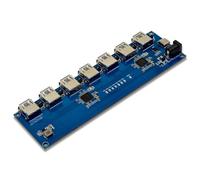 Mitheuum Modulo Hub USB ad alta velocità a 7 porte tipo C con prevenzione | L'hub USB a sette porte supporta velocità su tutte le porte, tra cui 5Gbps e Type-C, con limite di 1A per porta e protezione