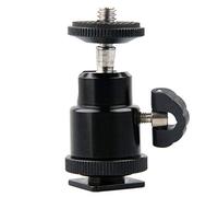 Mitheuum Supporto versatile in alluminio con testa a sfera da 0,6 cm con | La piastra a sgancio rapido e il supporto da 0,6 cm consentono una rotazione e un'inclinazione affidabili.