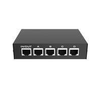 Mitheuum Switch di rete Gigabit Plug and Play per la configurazione della | Il robusto chassis in ferro mantiene le temperature sotto controllo; il fattore di forma compatto 119,5 x 84 x 29 mm si