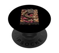 Mitico Drago d'Oro - Audace Estetica Urbana PopSockets PopGrip Adesivo
