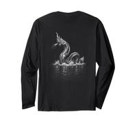 Mitico Drago Naga Vintage Anni '90 Washout Maglia a Manica