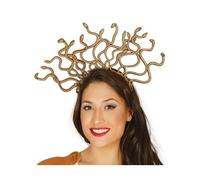 Mitico Medusa Dea Greca Costume Oro Serpente Copricapo Fascia