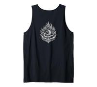 Mitico Serpente Naga in Un Design Vintage Anni '90 Washout Canotta