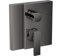 Mitigeur de bain AXOR Edge de la taille d'une main, encastré avec combinaison de sécurité intégrée selon la norme EN1717, 46420330, 46420330, Colorazione: Cromo nero lucido