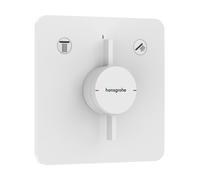 Mitigeur hansgrohe DuoTurn Q, encastré, 2 points d'eau, 2 fonctions, rosace Soft Edge, 75414700, 75414700, Colorazione: Bianco opaco