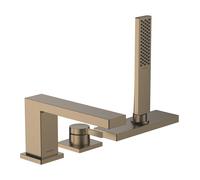 Mitigeur monocommande de baignoire hansgrohe Tecturis E, 3 trous, portée 206 mm, accessoires et sBox inclus, 2 points d'eau, 73443140, 73443140, Colorazione: Bronzo spazzolato