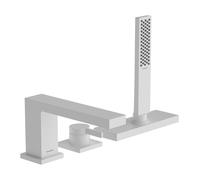 Mitigeur monocommande de baignoire hansgrohe Tecturis E, 3 trous, portée 206 mm, accessoires et sBox inclus, 2 points d'eau, 73443700, 73443700, Colorazione: Bianco opaco