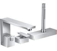 miscelatore monocomando monocomando a 3 fori per bordo vasca AXOR Edge a misura di mano, colorazione: cromo