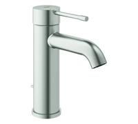 Mitigeur monocommande de lavabo Grohe Essence, taille S, montage monotrou, avec robinet d'écoulement, 23589DC1, 23589DC1, Colorazione: super acciaio