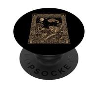 Mito astronomico della carta dei tarocchi dell'opossum celeste PopSockets PopGrip Adesivo