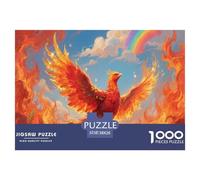Mito dell'uccello fenice Jigsaw 1000 Pezzi Creatura Fantastica Per Adulti Puzzle Per Gioco Familiare Gioco Education Regalo Per Amore E Amico Decorazione Interna Unica Stress Relief 38x26cm/1000pcs