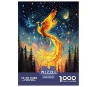 Mito dell'uccello fenice Per Adulti Puzzle 1000 Pezzi Creatura Fantastica Jigsaw Gioco Education Decorazione Interna Unica Per Gioco Familiare Regalo Per Amore E Amico Stress Relief 70x50cm/1000pcs