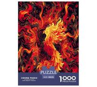 Mito dell'uccello fenice Puzzle 1000 Pezzi Creatura Fantastica Jigsaw Adulto Per Gioco Familiare Gioco Education Regalo Per Amore E Amico Decorazione Interna Unica Stress Relief Toy 38x26cm/1000pcs