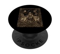 Mito di Yokai della carta dei tarocchi celesti Daitengu PopSockets PopGrip Adesivo