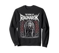 Mito norreno Fenrir Wolf L'ululato dello Spirito Vichingo Ragnarok Felpa