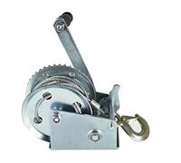 mitoharet Verricello a manovella da 725,7 kg con freno, cavo in acciaio resistente per barca, rimorchio, ATV