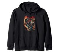 Mitologia antica giapponese Tengu Kami divinità buddista Yokai Felpa con Cappuccio