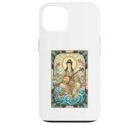 Mitologia Giapponese Dea della Musica Benzaiten Stained Glass Custodia per iPhone 13
