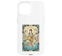 Mitologia Giapponese Dea della Musica Benzaiten Stained Glass Custodia per iPhone 15