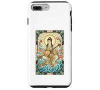 Mitologia Giapponese Dea della Musica Benzaiten Stained Glass Custodia per iPhone 7 Plus/8 Plus