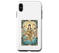 Mitologia Giapponese Dea della Musica Benzaiten Stained Glass Custodia per iPhone XS Max