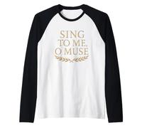 Mitologia Greca Antica Corona di Alloro Poesia Epica Maglia con Maniche Raglan